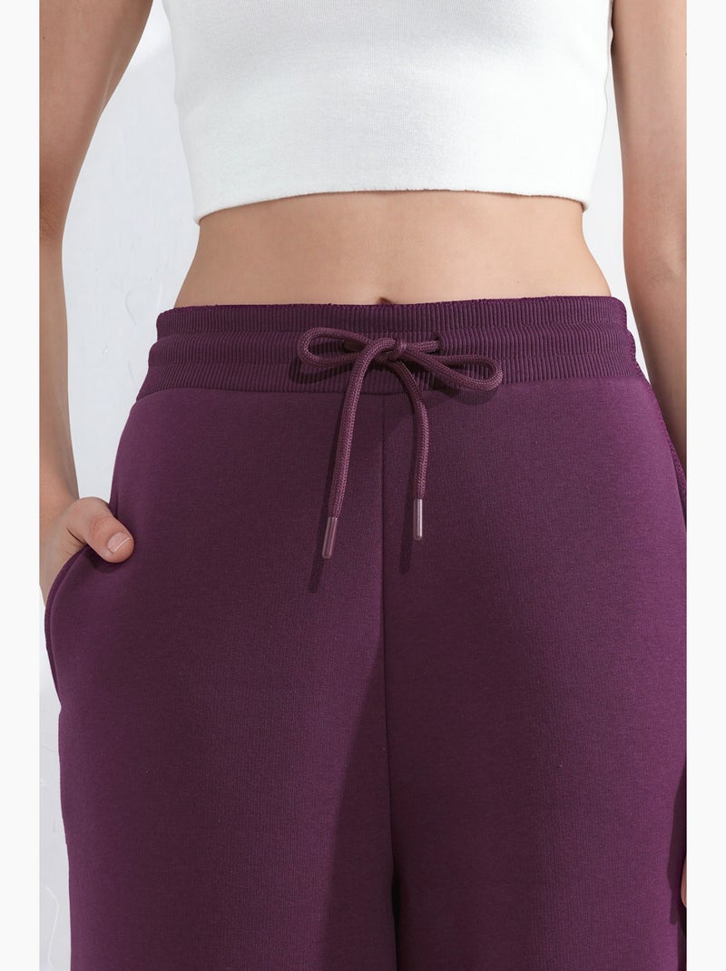Pantaloni della tuta basic raised barrel fit hiccup Viola melanzana - Kiabi