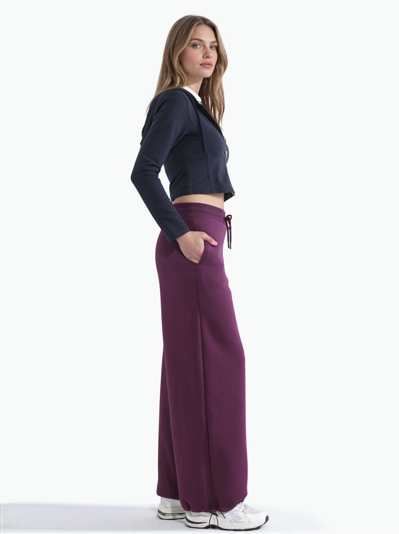 Pantaloni della tuta basic raised barrel fit hiccup Viola melanzana - Kiabi