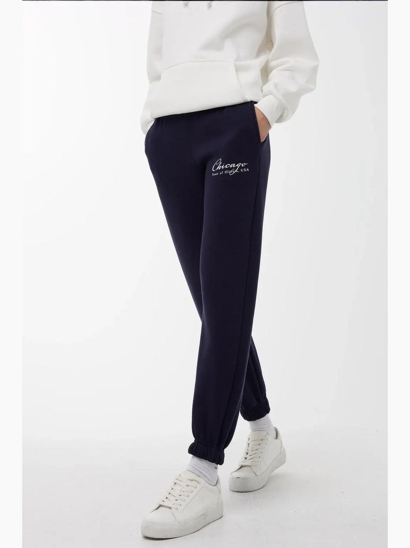 Pantaloni della tuta con elastico in vita hiccup Blu marino - Kiabi