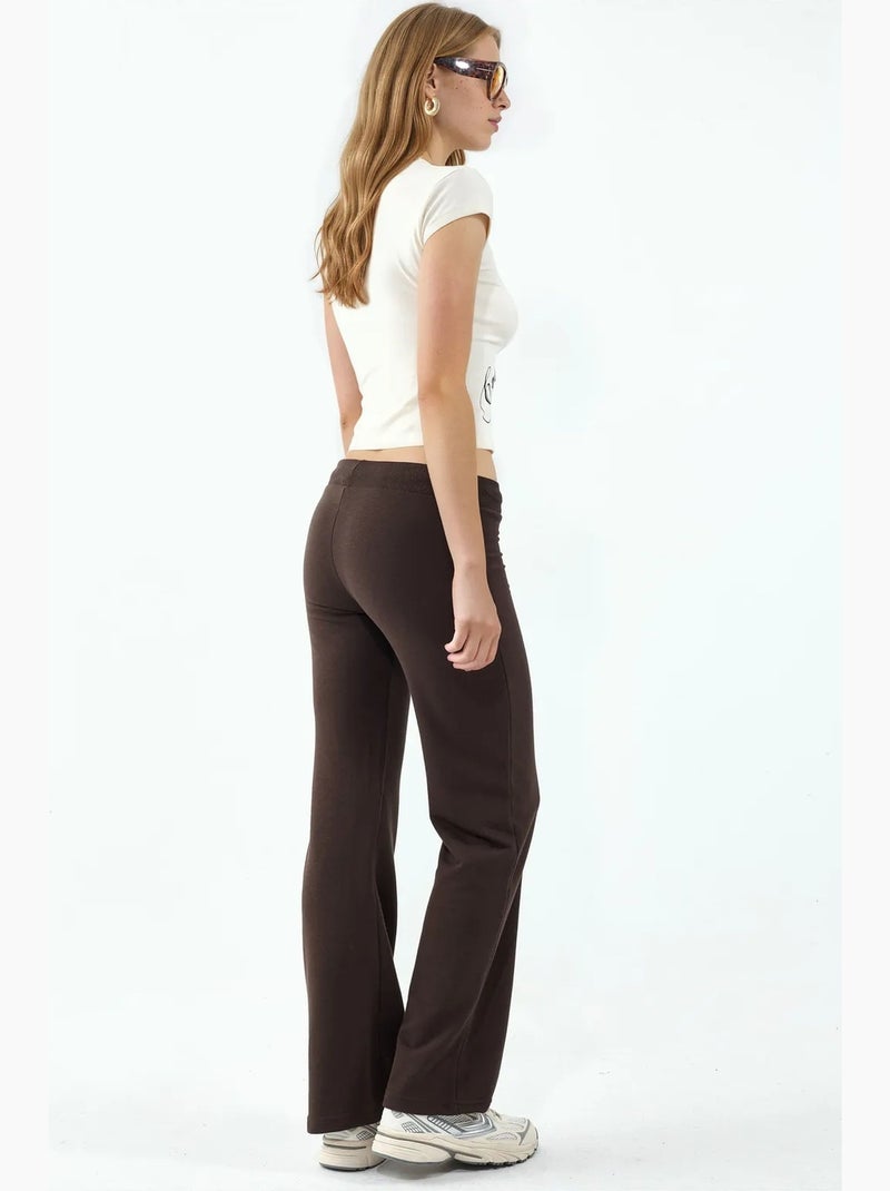 Pantaloni della tuta da donna a gamba dritta busem Marrone - Kiabi