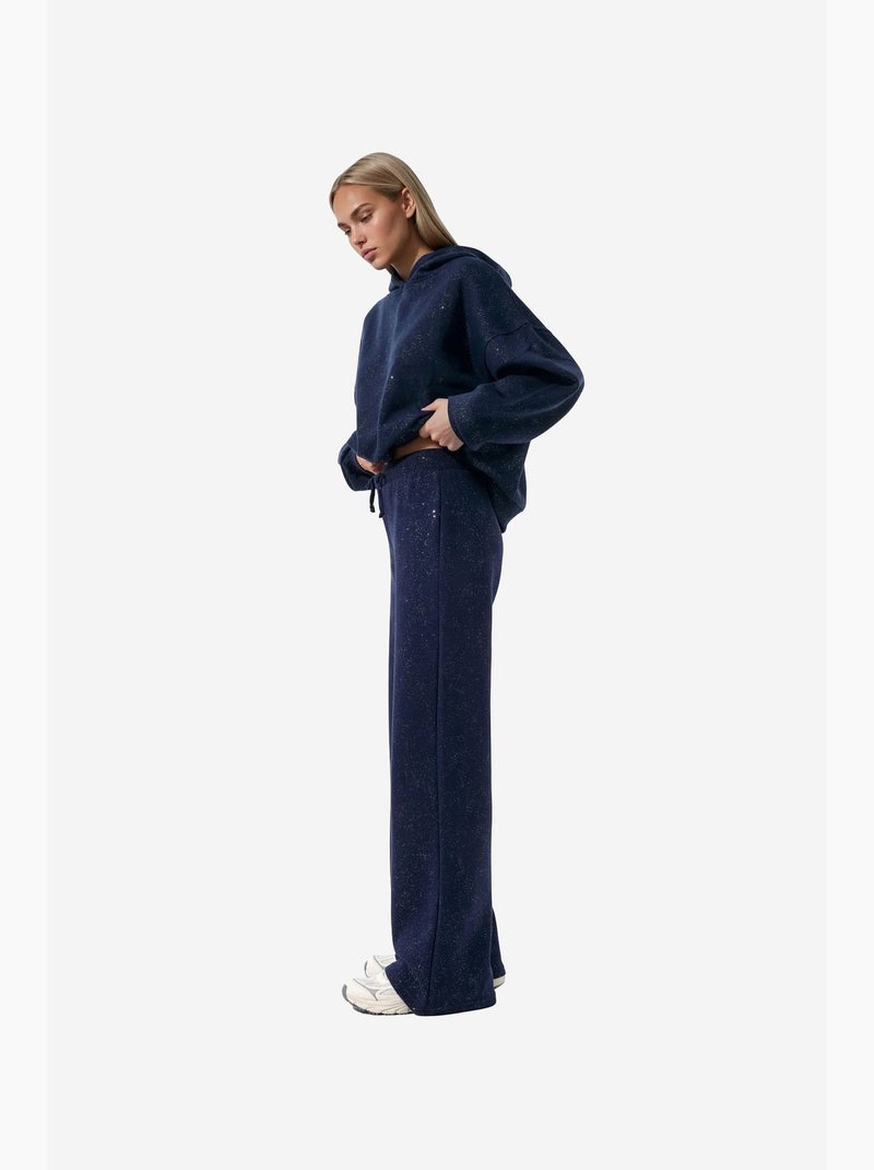 Pantaloni della tuta da donna in cotone ed elastan busem Blu marino - Kiabi