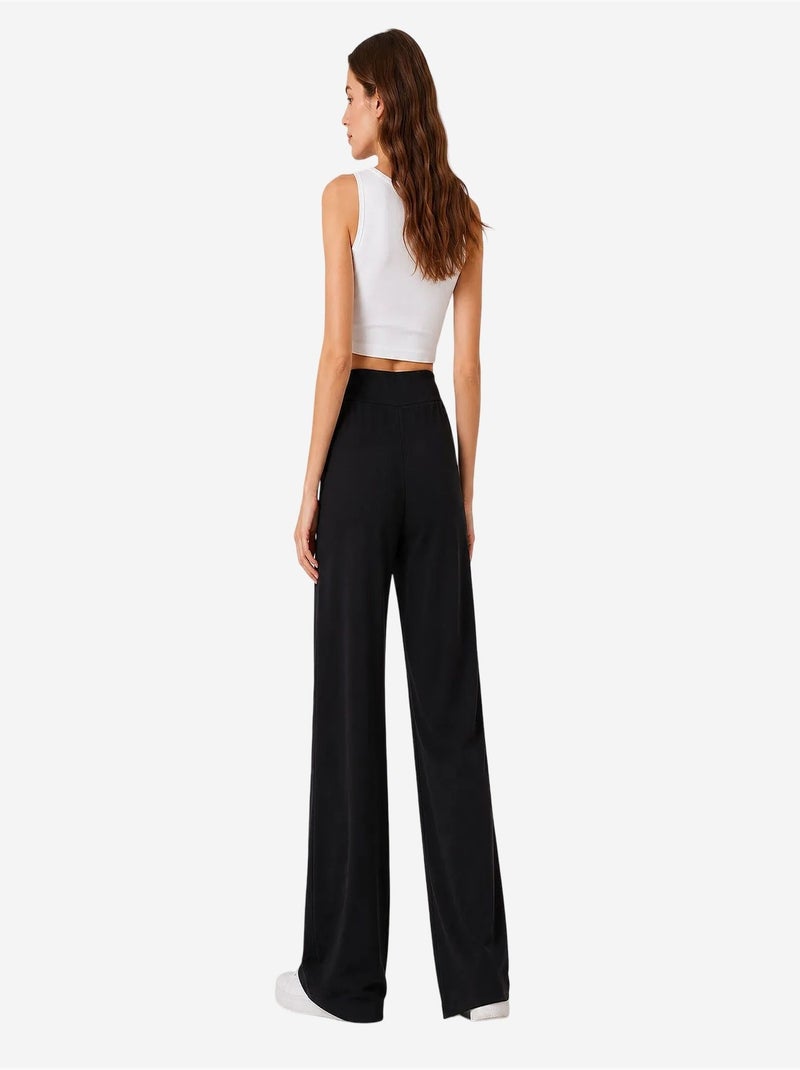 Pantaloni della tuta da donna in misto viscosa tommy Nero - Kiabi