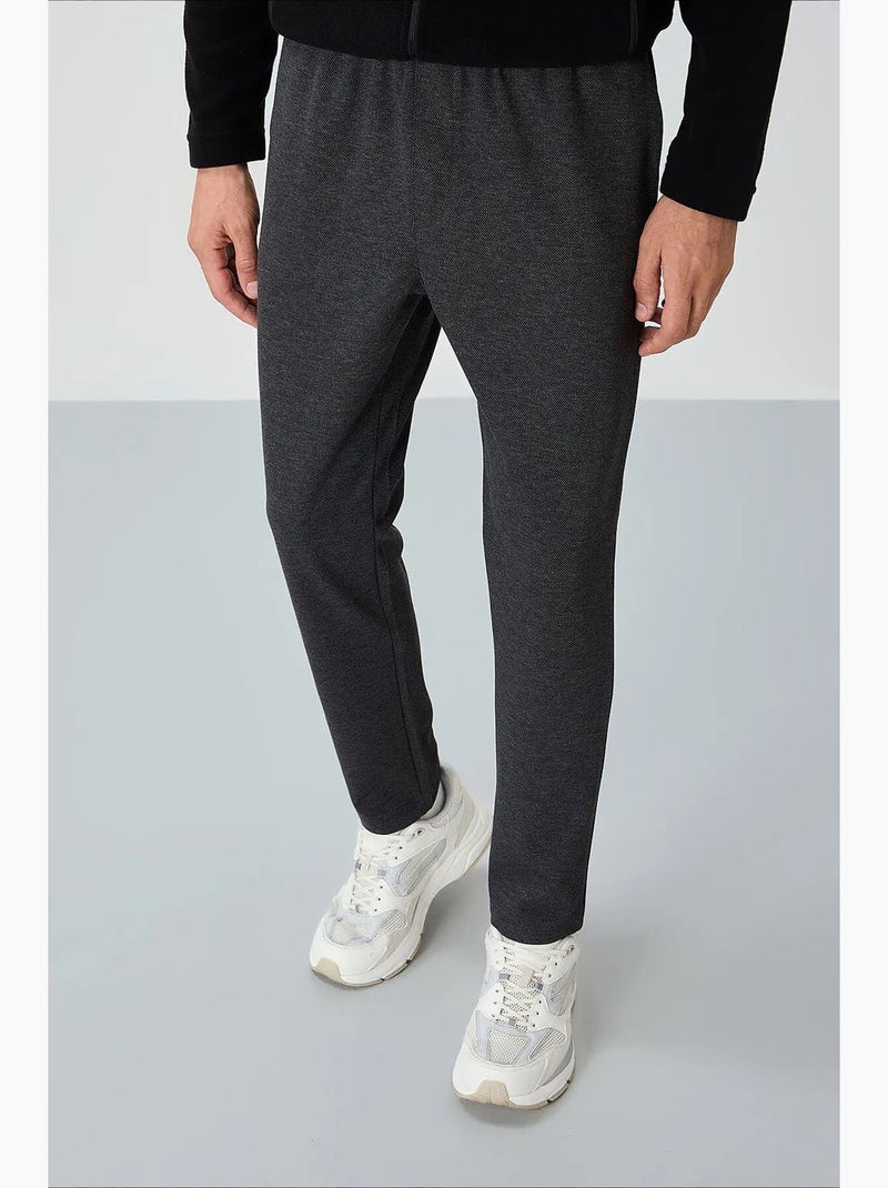 Pantaloni della tuta da uomo in cotone-poliestere tommy Grigio nero - Kiabi