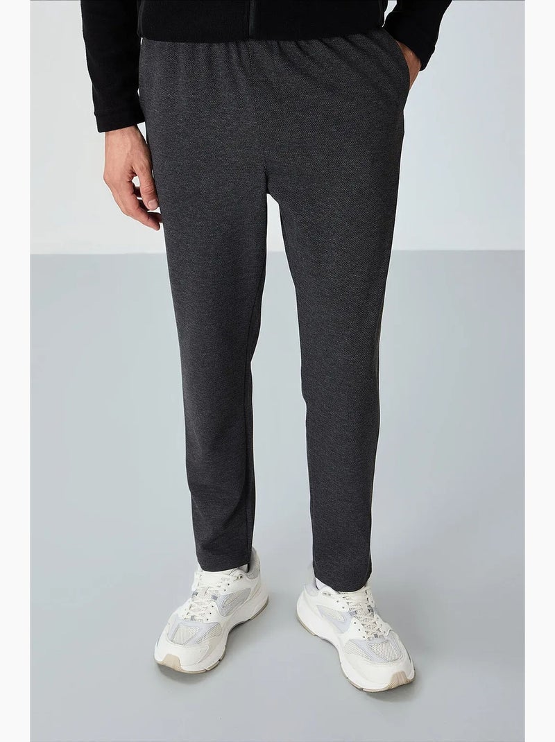 Pantaloni della tuta da uomo in cotone-poliestere tommy Grigio nero - Kiabi