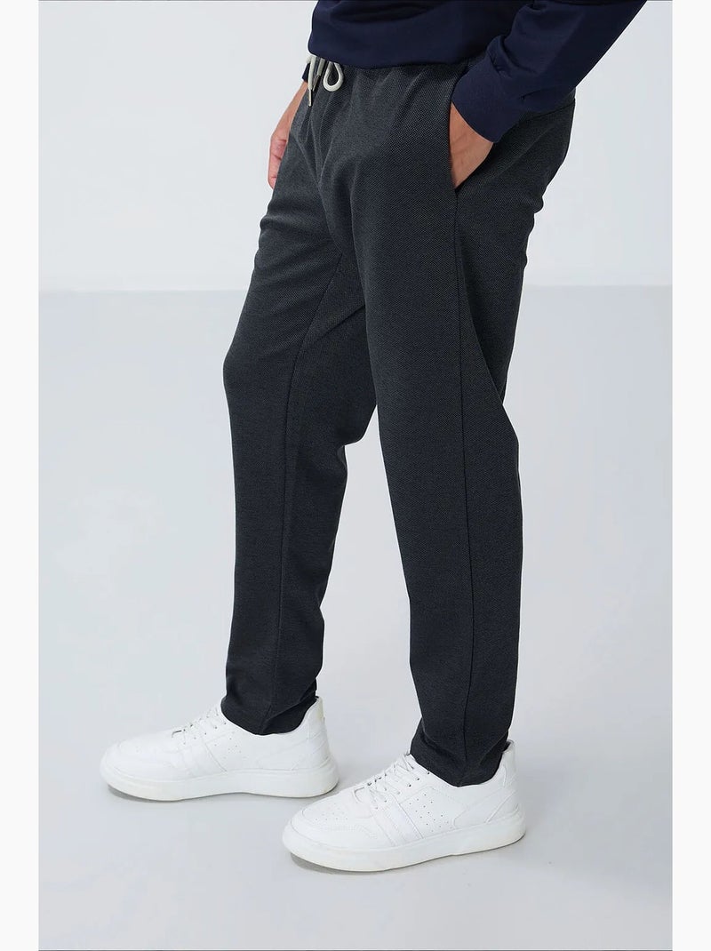 Pantaloni della tuta da uomo in cotone-poliestere tommy Grigio scuro - Kiabi