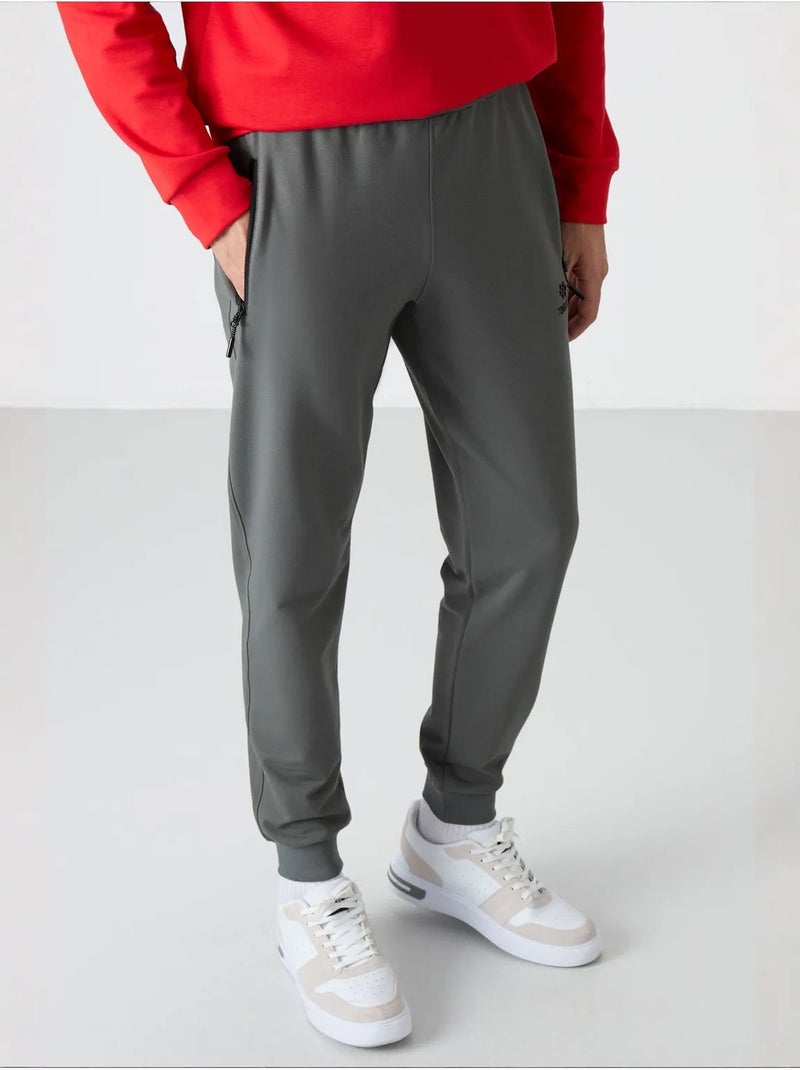 Pantaloni della tuta da uomo in misto cotone tommy Grigio nero - Kiabi