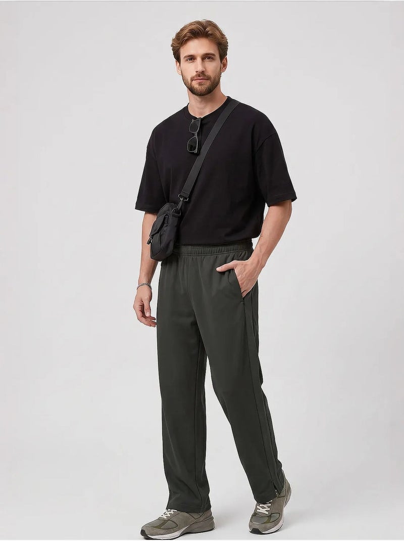 Pantaloni della tuta da uomo in misto viscosa tommy Verde kaki - Kiabi