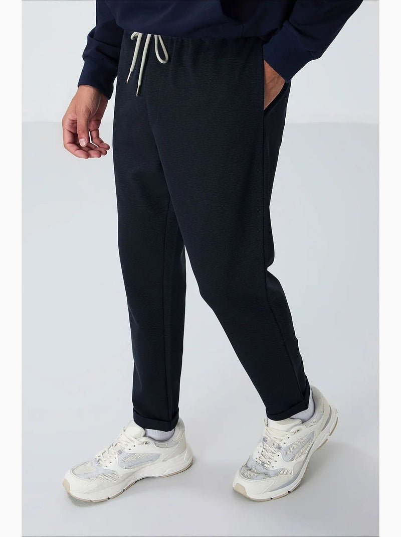 Pantaloni della tuta da uomo in poliestere e cotone tommy Blu oltremare - Kiabi