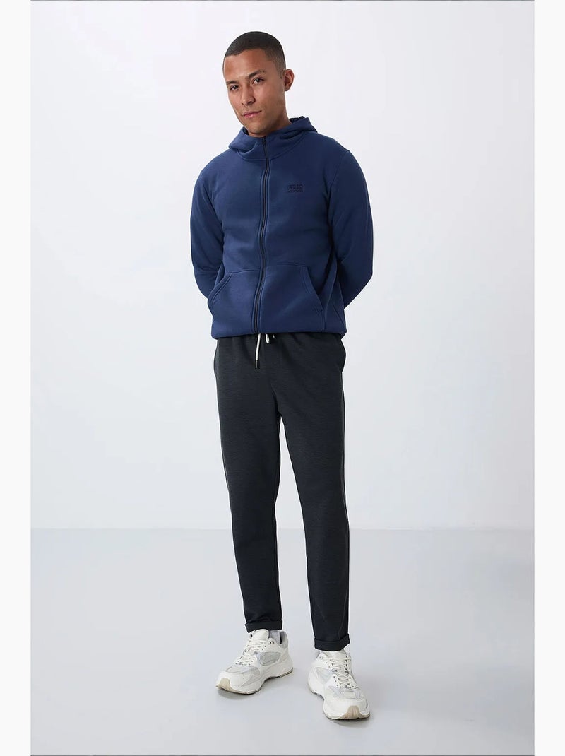 Pantaloni della tuta da uomo in poliestere e cotone tommy Grigio nero - Kiabi