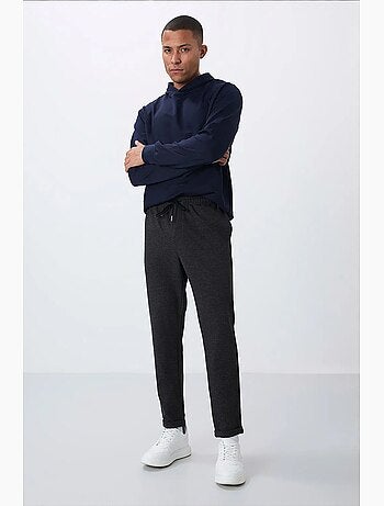 Pantaloni della tuta da uomo in poliestere e cotone tommy