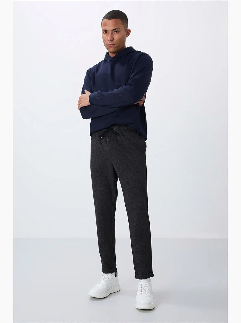 Pantaloni della tuta da uomo in poliestere e cotone tommy Grigio scuro - Kiabi