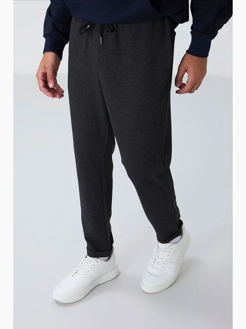 Pantaloni della tuta da uomo in poliestere e cotone tommy Grigio scuro - Kiabi