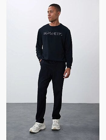 Pantaloni della tuta da uomo regular fit in misto cotone tommy