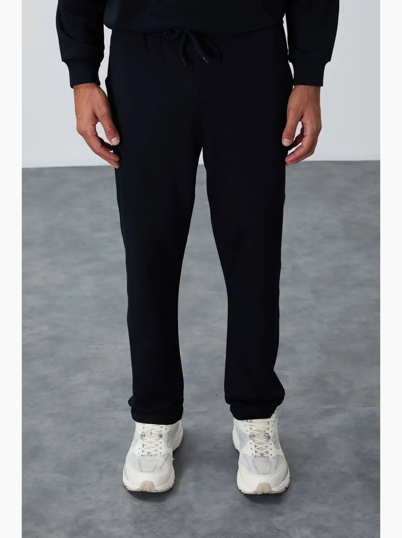 Pantaloni della tuta da uomo regular fit in misto cotone tommy Blu laguna - Kiabi