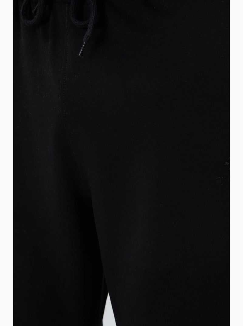 Pantaloni della tuta da uomo regular fit in misto cotone tommy Nero - Kiabi
