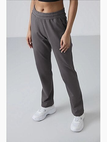 Pantaloni della tuta in felpa a gamba dritta da donna tommy
