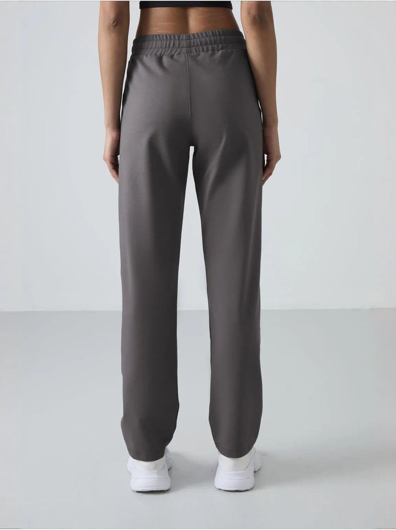 Pantaloni della tuta in felpa a gamba dritta da donna tommy Grigio nero - Kiabi