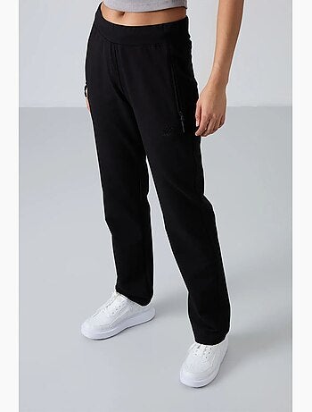 Pantaloni della tuta in felpa a gamba dritta da donna tommy