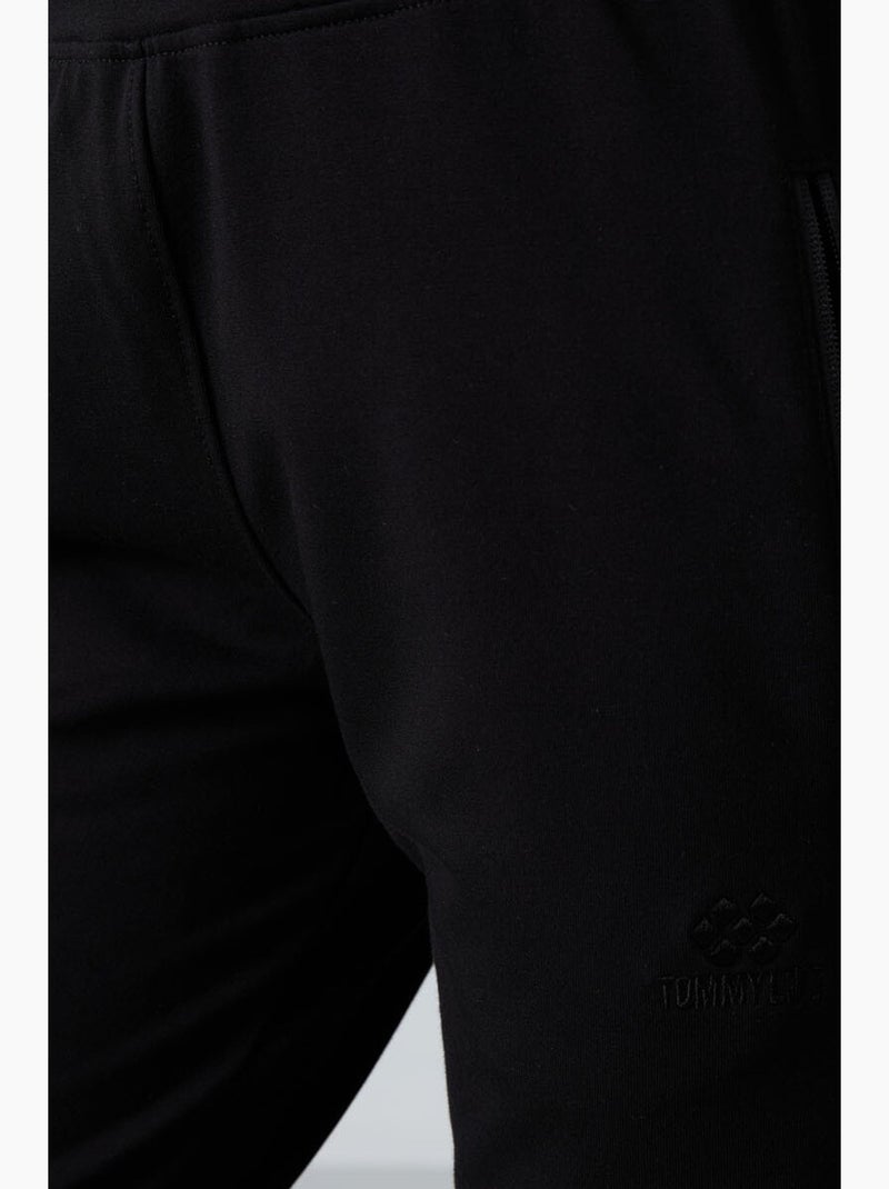 Pantaloni della tuta in felpa a gamba dritta da donna tommy Nero - Kiabi