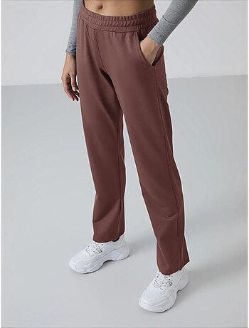 Pantaloni della tuta in felpa a gamba dritta da donna tommy