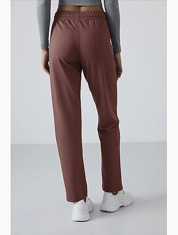 Pantaloni della tuta in felpa a gamba dritta da donna tommy