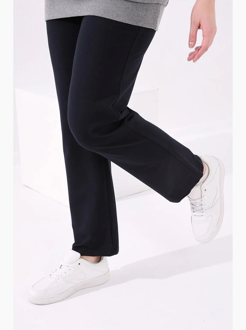 Pantaloni della tuta in maglia a gamba dritta da donna tommy Blu marino - Kiabi