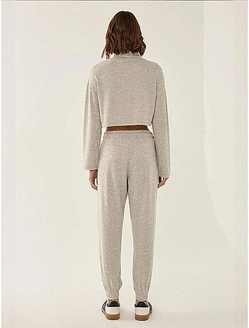 Pantaloni della tuta in maglia con elastico in vita