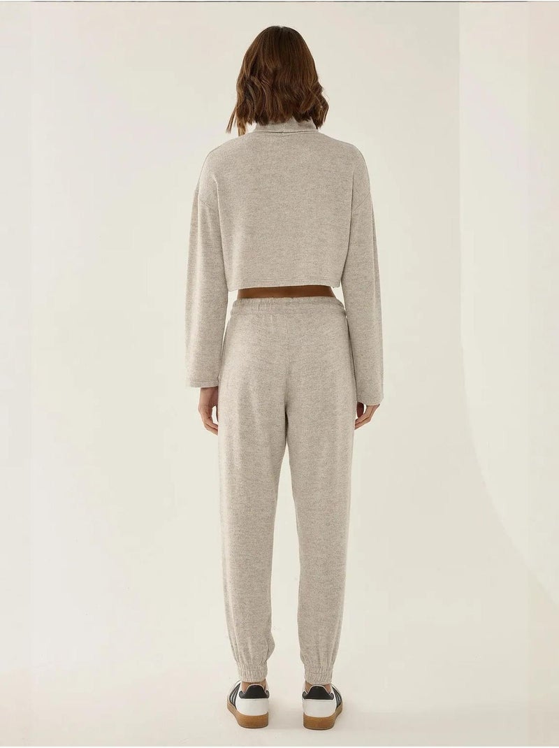 Pantaloni della tuta in maglia con elastico in vita Beige naturale - Kiabi