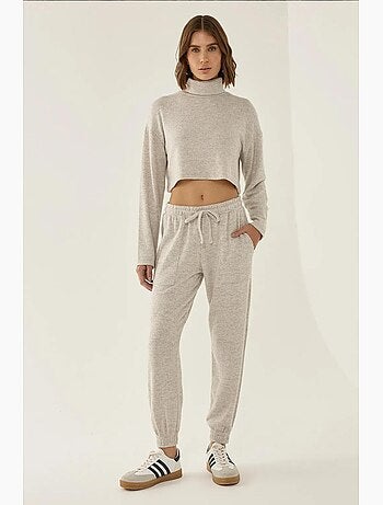 Pantaloni della tuta in maglia con elastico in vita hiccup