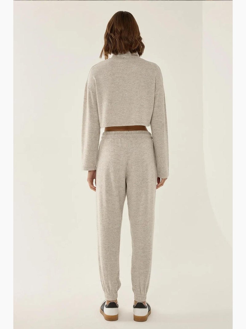 Pantaloni della tuta in maglia con elastico in vita hiccup Beige naturale - Kiabi