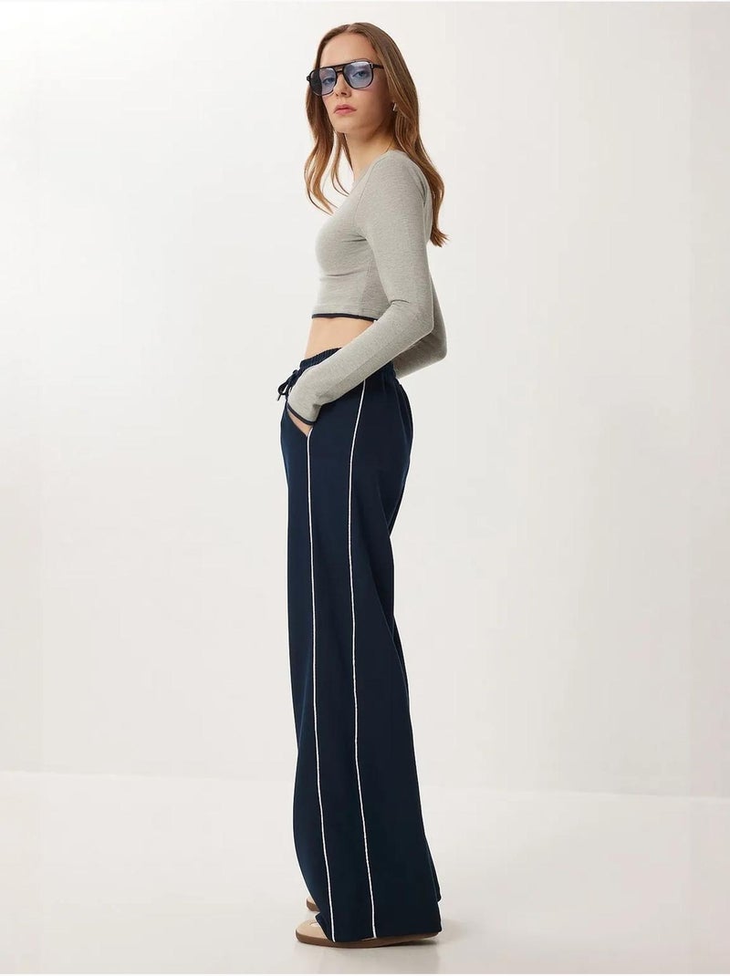 Pantaloni della tuta in maglia di cotone regular fit istanbul Blu marino - Kiabi