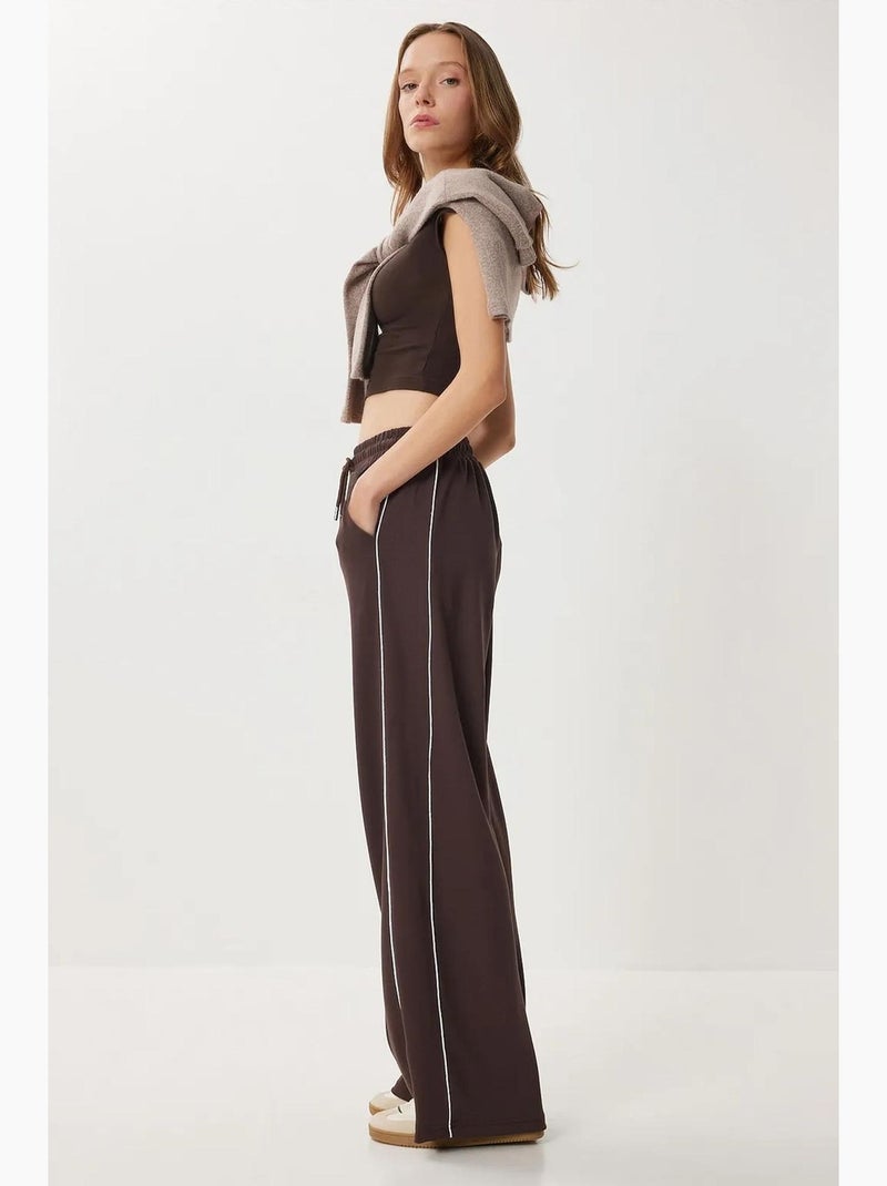 Pantaloni della tuta in maglia di cotone regular fit istanbul Marrone cioccolato - Kiabi