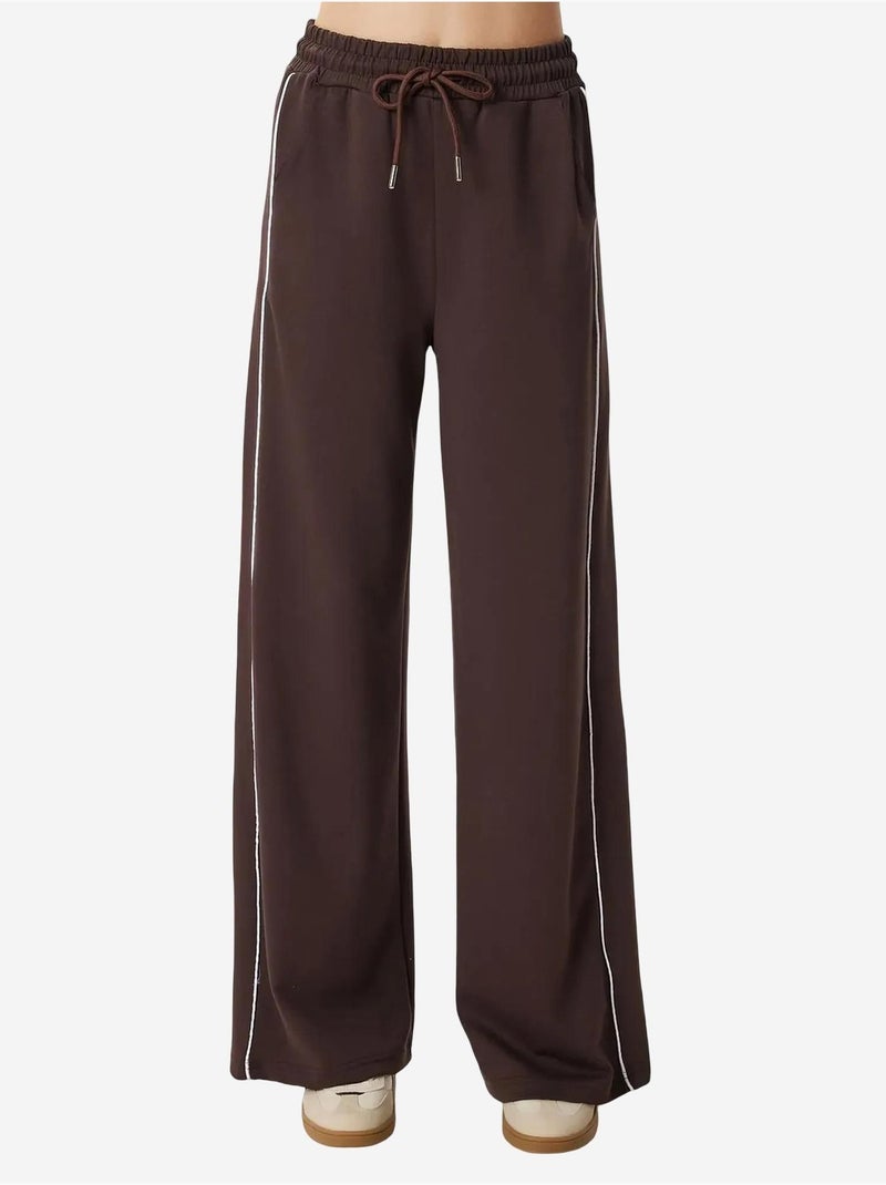 Pantaloni della tuta in maglia di cotone regular fit istanbul Marrone cioccolato - Kiabi