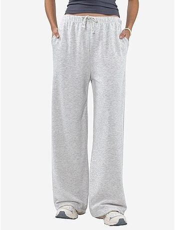 Pantaloni della tuta in misto cotone a gamba dritta da donna busem