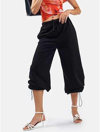Pantaloni della tuta in misto cotone a gamba dritta da donna busem