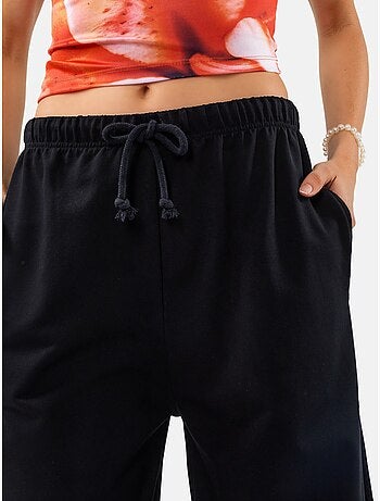 Pantaloni della tuta in misto cotone a gamba dritta da donna busem