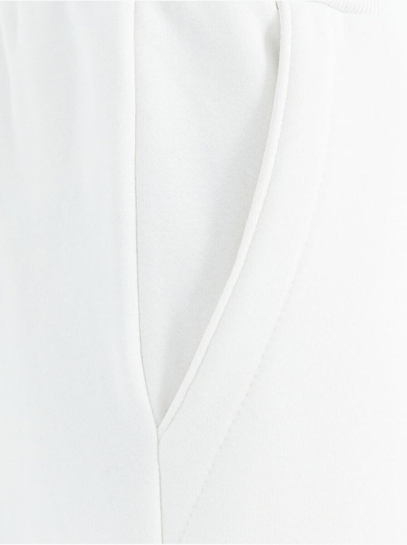 Pantaloni della tuta in pile relaxed fit da uomo tommy Bianco - Kiabi