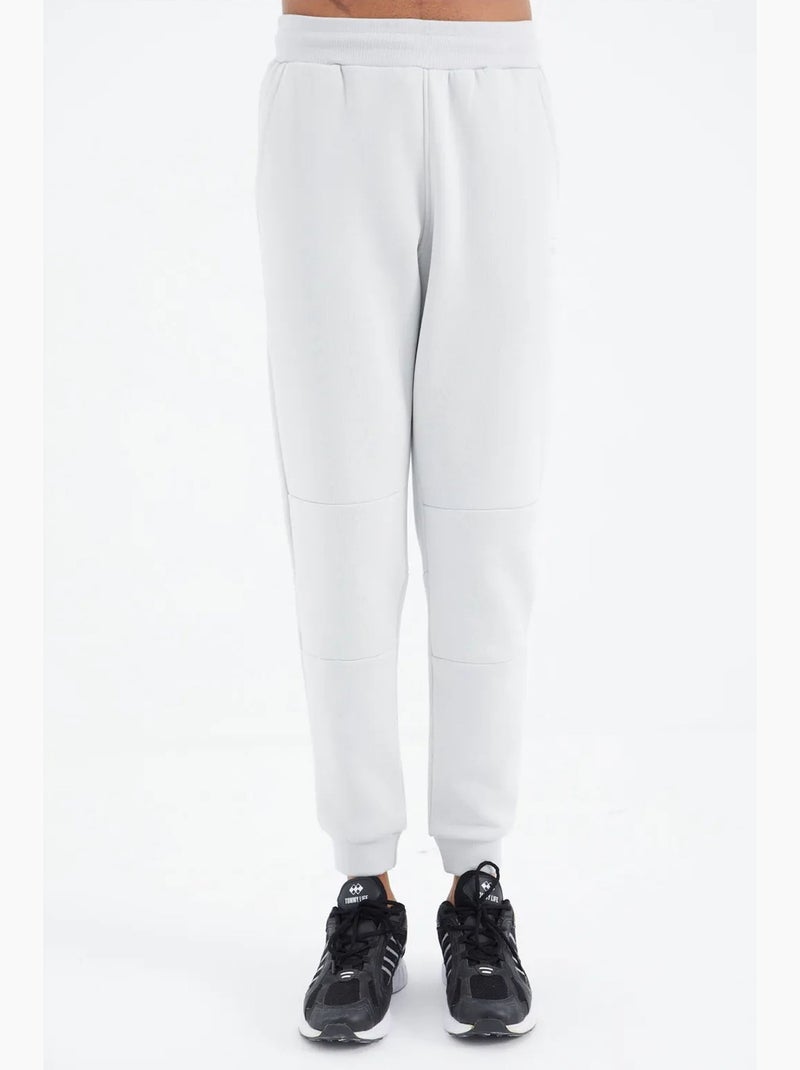 Pantaloni della tuta in pile relaxed fit da uomo tommy Bianco sporco - Kiabi