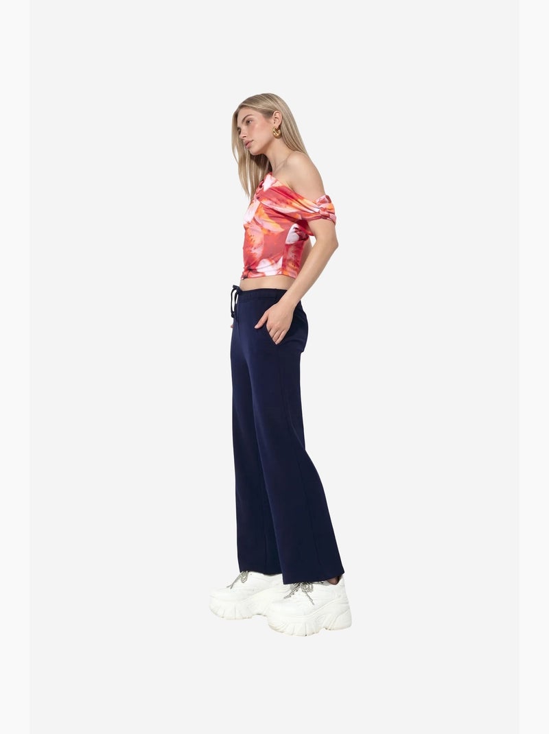 Pantaloni della tuta pull-on a gamba ampia busem Blu marino - Kiabi