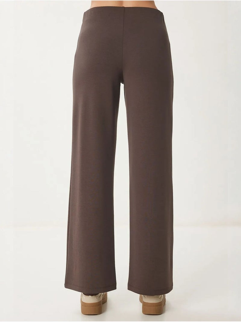 Pantaloni della tuta regular fit con vita elasticizzata istanbul Marrone cioccolato - Kiabi