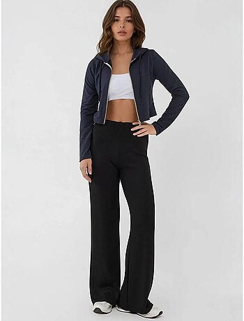 Pantaloni della tuta relaxed fit a gamba dritta con tocco modal hiccup