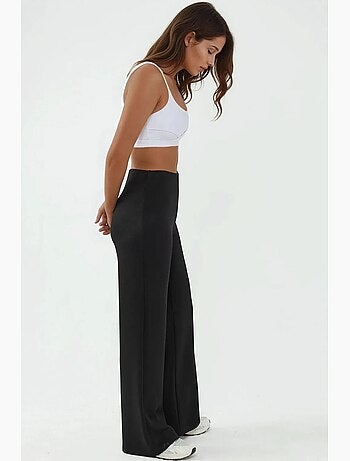 Pantaloni della tuta relaxed fit a gamba dritta con tocco modal hiccup