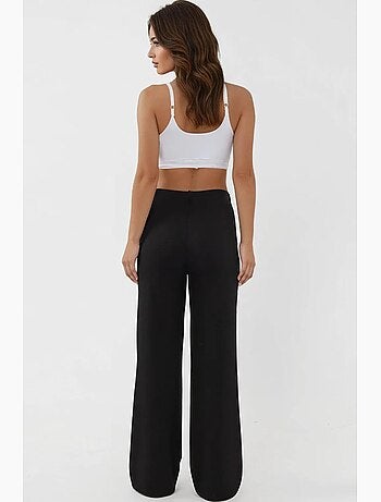 Pantaloni della tuta relaxed fit a gamba dritta con tocco modal hiccup