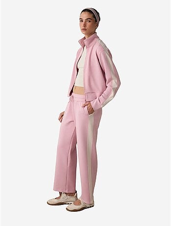 Pantaloni della tuta silky feel con vita normale e inserti penti