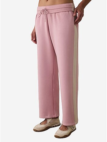 Pantaloni della tuta silky feel con vita normale e inserti penti