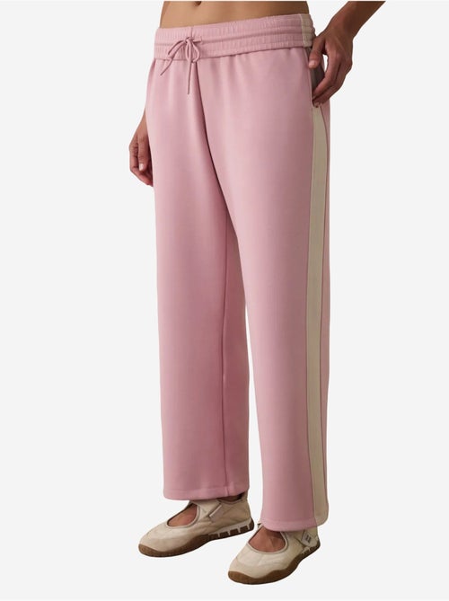 Pantaloni della tuta silky feel con vita normale e inserti penti - Kiabi Pantaloni della tuta silky feel con vita normale e inserti penti - Kiabi