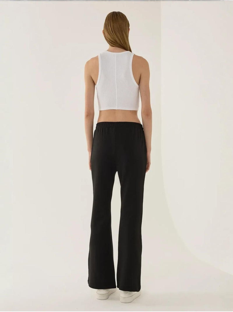 Pantaloni della tuta svasati Nero - Kiabi
