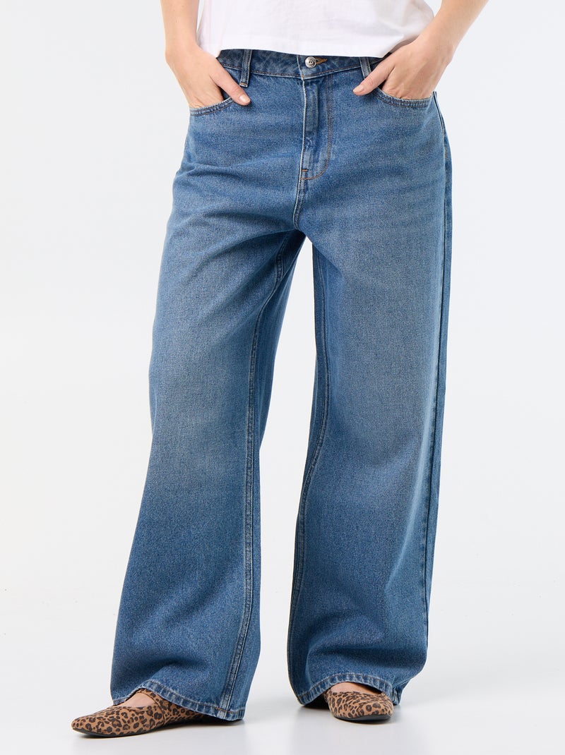 Pantaloni denim baggy Blu - Kiabi