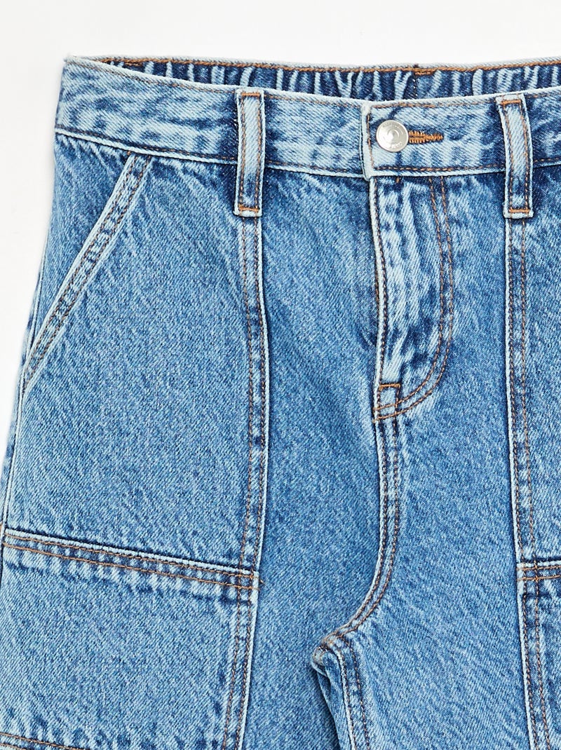 Pantaloni denim baggy Blu - Kiabi
