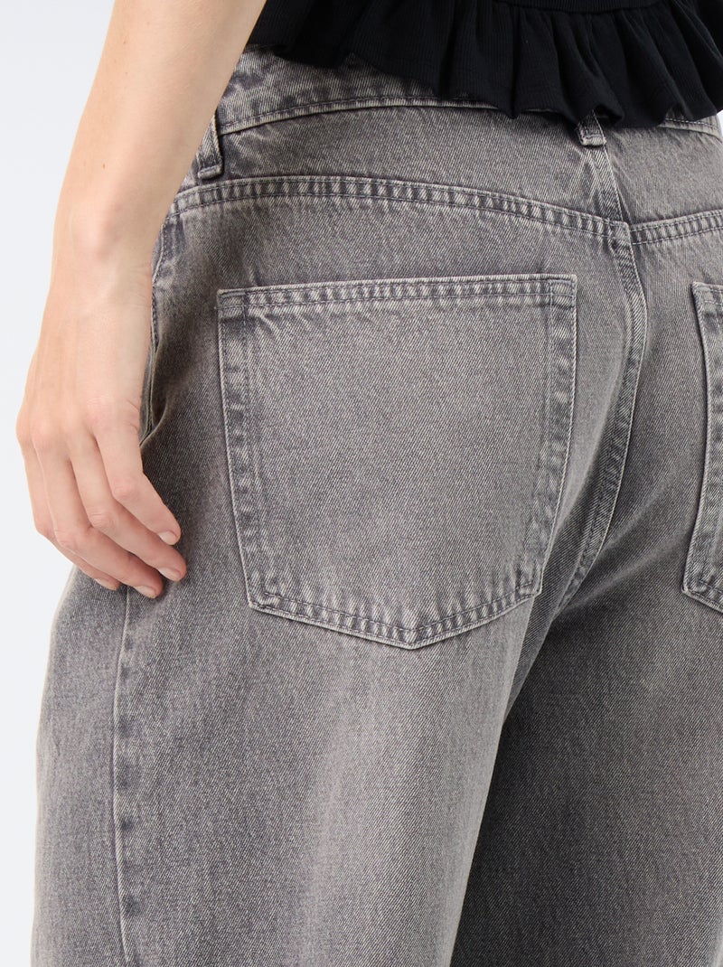 Pantaloni denim baggy Grigio - Kiabi